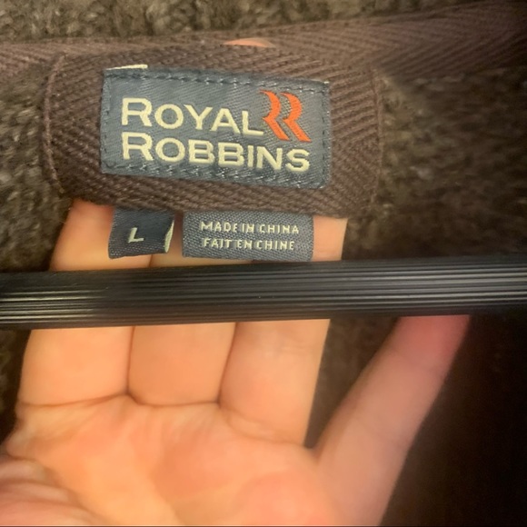 Royal Robbins Sweater 1/4 Zip Woman L Large Pullover Long Sleeve Brown Soft - Picture 5 of 7